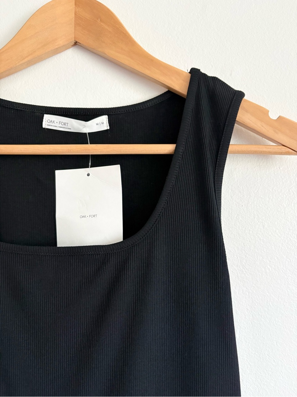 Oak + Fort Mini Bubble Hem Dress in Black NEW - Picture 3 of 4